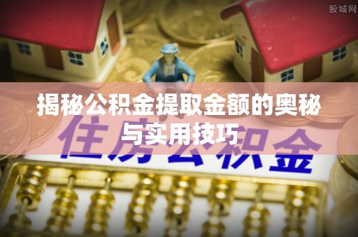 金水揭秘公积金提取金额的奥秘与实用技巧