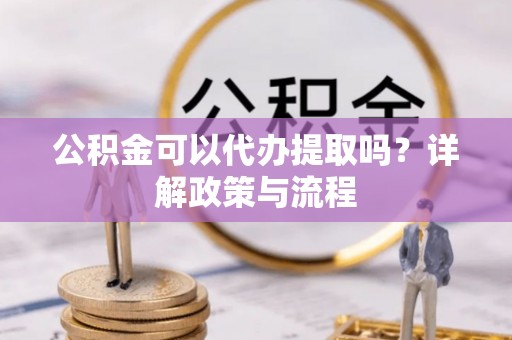 金水公积金可以代办提取吗？详解政策与流程
