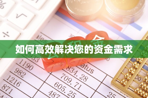 金水如何高效解决您的资金需求