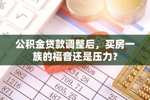 金水公积金贷款调整后，买房一族的福音还是压力？