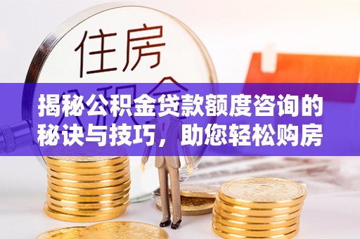 金水揭秘公积金贷款额度咨询的秘诀与技巧，助您轻松购房！
