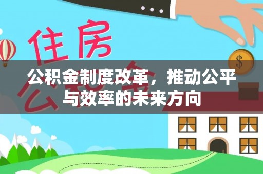 金水公积金制度改革，推动公平与效率的未来方向