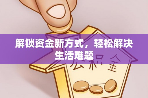 金水解锁资金新方式，轻松解决生活难题