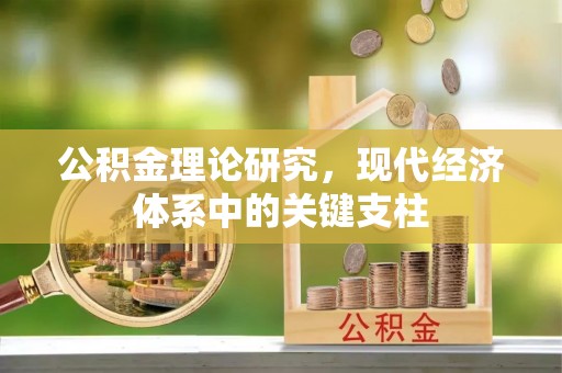金水公积金理论研究，现代经济体系中的关键支柱